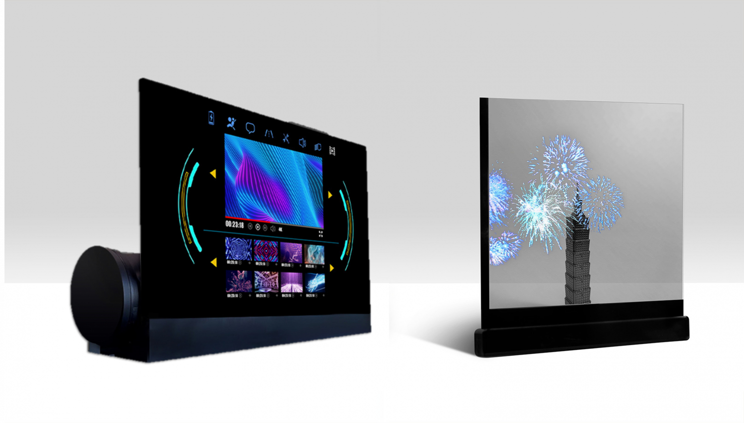 可卷式、折迭性、高透明